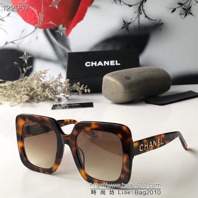 CHANEL香奈兒 CH5408 2019年開春新款 潮流爆款 時尚方框太陽鏡 高品質 網紅潮款墨鏡  lly1285
